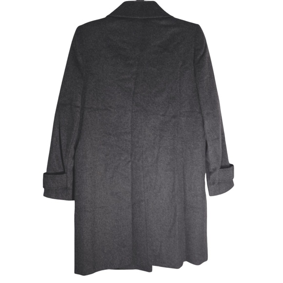 Sam Edelman Coat Double Breasted Gray Wool Blend Peacoat Size 4 - Picture 3 of 8